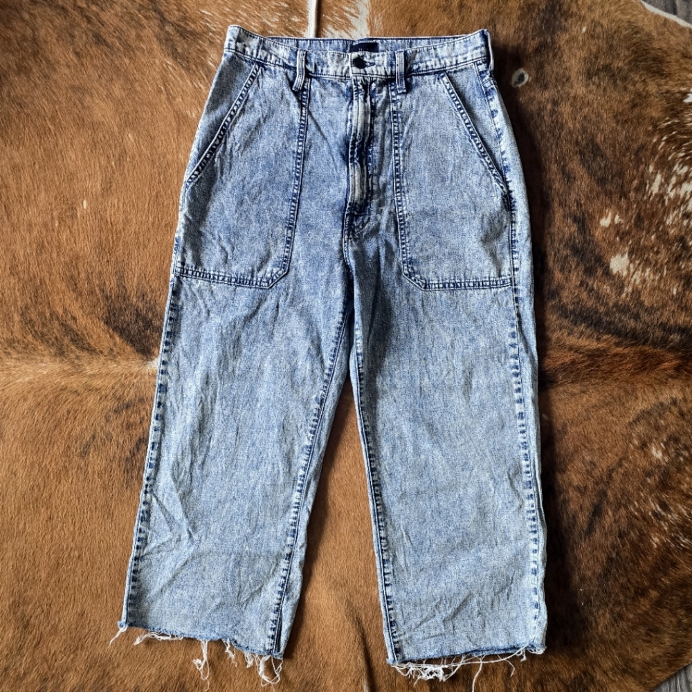 MOTHER Wrapper Patch Springy Ankle Jeans - Picture 2 of 9